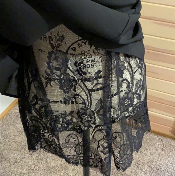Truly Poppy Black Layered sleeveless Tunic Top Women's Small S Casual Sexy EUC - Picture 4 of 9